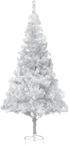 Artificial Christmas tree with stand silver 210 cm PET 321014 - Christmas Tree - Main image