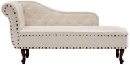 Cream and White Faux Leather Lounger 60783 - Lounge