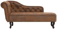 Brown Faux Leather Lazy Lounger 281278 - Lounge