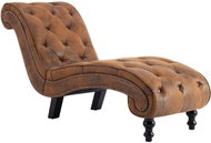 Brown faux leather lazy girl - Lounge