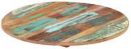 Round Table Top 50cm 15-16mm Solid Recycled Wood 286032 - Table Top