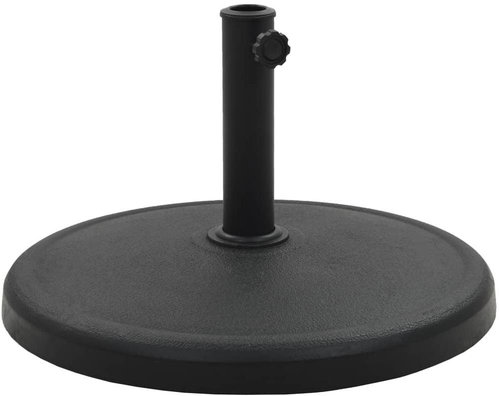 Umbrella stand round black 19 kg polyresin 45197 - Umbrella Stand - Main image