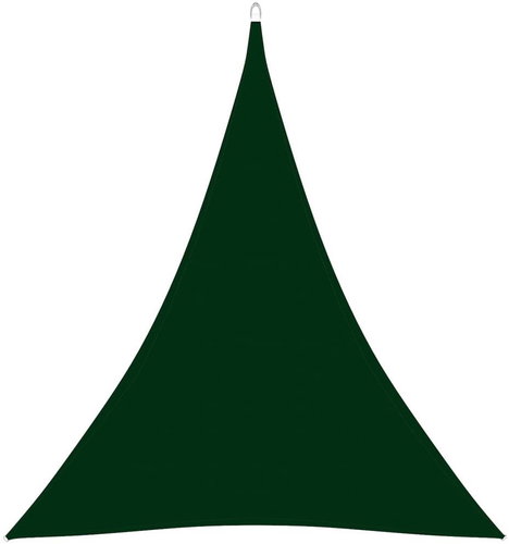 Shade sheet oxford fabric triangle 3x4x4m dark green 135504 - Shade Sail - Main image