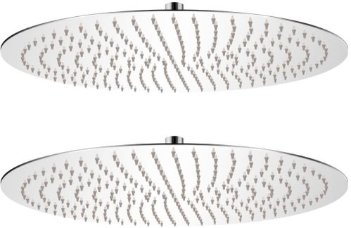 Rain shower head 2 pcs O 50 cm Stainless steel 275938 - Rain Shower - Main image