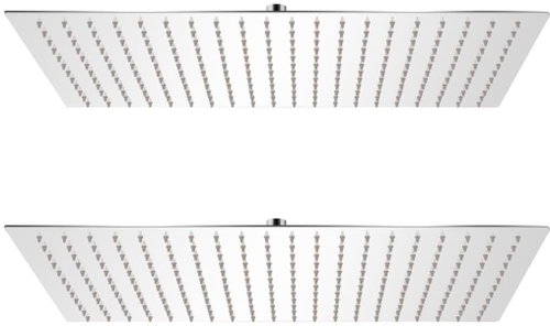 Rain shower head 2 pcs 30×50 cm Stainless steel 275946 - Rain Shower - Main image
