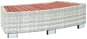 Jacuzzi bench light grey polyrattan 92×45×25 cm 315508 - Pool Accessories