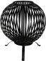 Esschert Design Fire basket round stripes black carbon steel FF400 - Fireplace