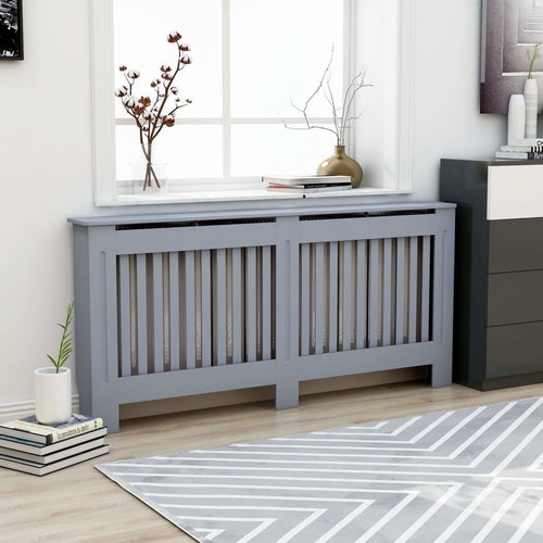Radiator cover anthracite 172×19×81 cm MDF - Radiator Cover - Main image