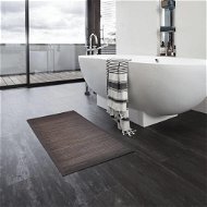 Bamboo bathroom mats 2 pcs 60×90 cm dark brown 278746 - Bath Mat