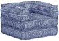 Modulárny pouf indigo textil 249418 - Sedací vak