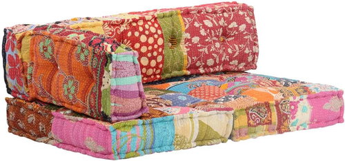 Pouffe Patchwork Textile 249424 - Bean Bag - Main image