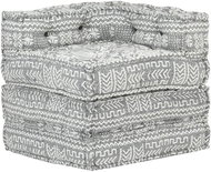 Modular Pouffe Light Grey Textile 287700 - Bean Bag