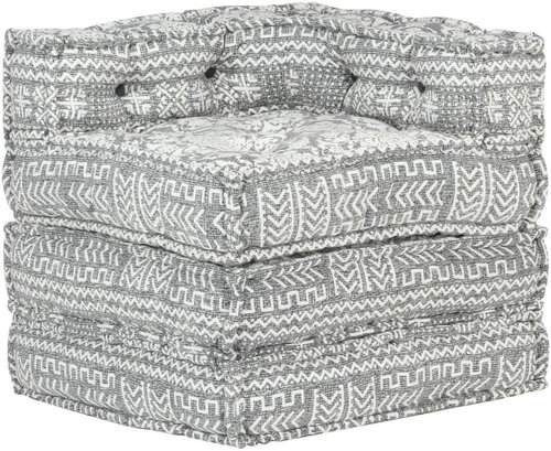 Modular Pouffe Light Grey Textile 287700 - Bean Bag - Main image