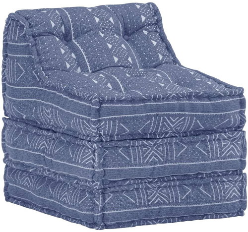 Modular Pouffe Indigo Textile 287716 - Bean Bag - Main image
