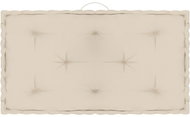 Pallet and floor mat beige 73×40×7 cm cotton 324685 - Cushion