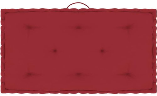 Pallet furniture cushion burgundy 73×40×7 cm cotton 324687 - Cushion - Main image
