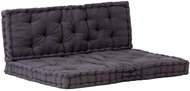 Pallet furniture pads 2 pcs cotton black 3053634 - Cushion
