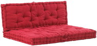 Pallet furniture pads 2 pcs cotton burgundy 3053639 - Cushion