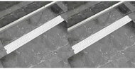 Straight shower drain 2pcs Bubble 930x140mm Stainless steel 275969 - Shower Drain