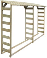 Double wood shed, 300x44x176 cm, impregnated pine 42957 - Woodshed
