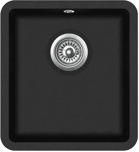 Granite Kitchen Sink Single Basin, Black - Granite Sink - Main image