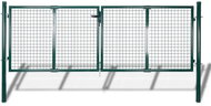 Fence gate steel 306×175 cm green 42981 - Gate