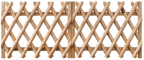 Garden gate 2-leaf impregnated pine 300×80 cm 49223 - Gate - Main image