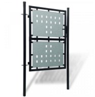 Čierna jednokrídlová plotová bránka, 100 × 225 cm 141688 - Brána