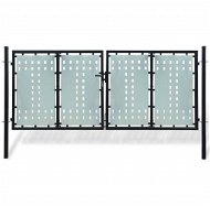 Čierna dvojkrídlová plotová brána 300 × 175 cm 141692 - Brána