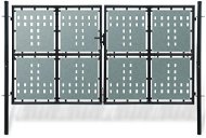 Čierna dvojkrídlová plotová brána 300×200 cm 141693 - Brána