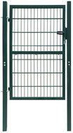 Fence gate steel 103×250 cm green 142029 - Gate