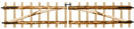 Double garden gate made of hazel wood, 300×60 cm 142599 - Gate
