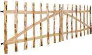 Double garden gate made of hazel wood, 300×150 cm 142603 - Gate