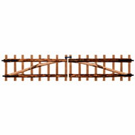 Double garden gate, impregnated hazel wood, 300x60 cm 142604 - Gate