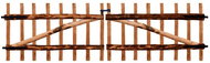 Double garden gate, impregnated hazel wood, 300×90 cm 142605 - Gate
