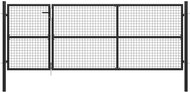 Garden gate steel 350×125 cm anthracite 144324 - Gate