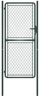 Garden gate steel 100×175 cm green 144406 - Gate