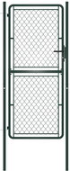 Garden gate steel 100×200 cm green 144407 - Gate