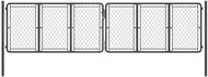 Garden gate steel 400×100 cm anthracite 144433 - Gate