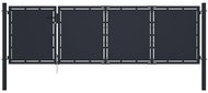 Garden gate steel 350×100 cm anthracite 144536 - Gate