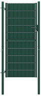 Fence gate steel 100×164 cm green 145230 - Gate