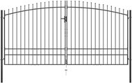 Double-leaf fence gate with spikes 400×248 cm 145742 - Gate