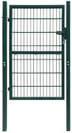 2 D plotová bránka (jednokrídlová), zelená, 106 × 250 cm 141751 - Bránka k plotu