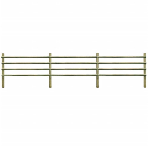 Garden fence impregnated pine 6 m 43296 - Wire Mesh - Main image