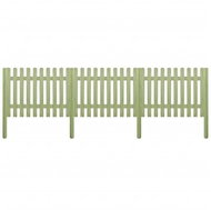 Slat fence impregnated pine 5,1 m 170 cm 6\9 cm 43580 - Wire Mesh