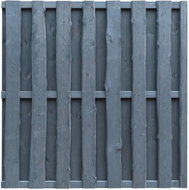 Anti-view fence piece pine 180×180 cm grey 44940 - Fence Components