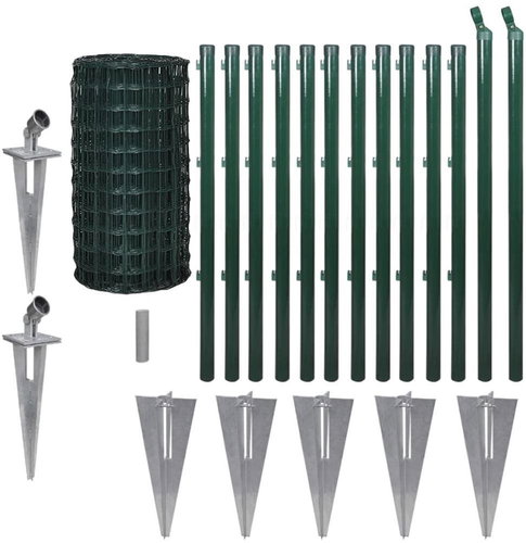 Euro fence steel 25×0,8 m green 140560 - Wire Mesh - Main image