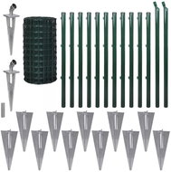 Euro fence steel 25 × 0,8 m green 142387 - Metal Fence