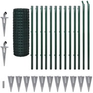 Euro fence steel 25 × 1.2 m green 142389 - Metal Fence