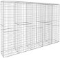Gabion wall with cover galvanized steel 300×50×200 cm 145090 - Wire Mesh